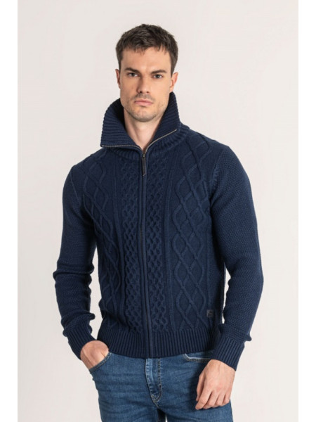 CHAQUETA PUNTO TRENZADO