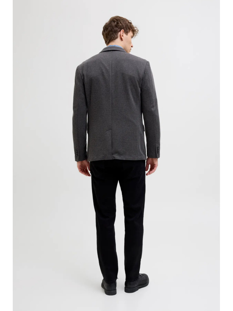 AMERICANA GRIS PUNTO ELASTICO SLIM FIT