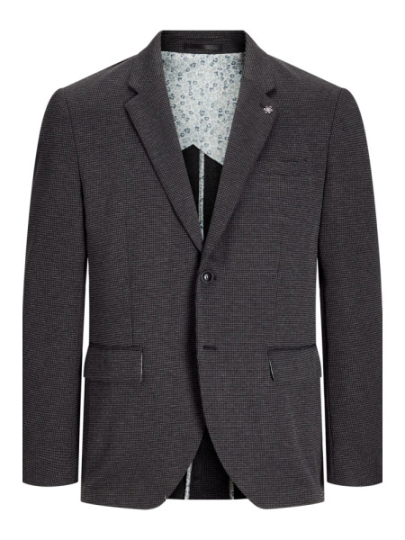 AMERICANA GRIS PUNTO ELASTICO SLIM FIT