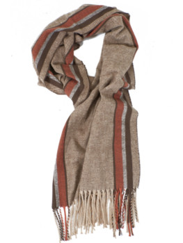 BUFANDA RAYAS TOSTADA YES ZEE 2