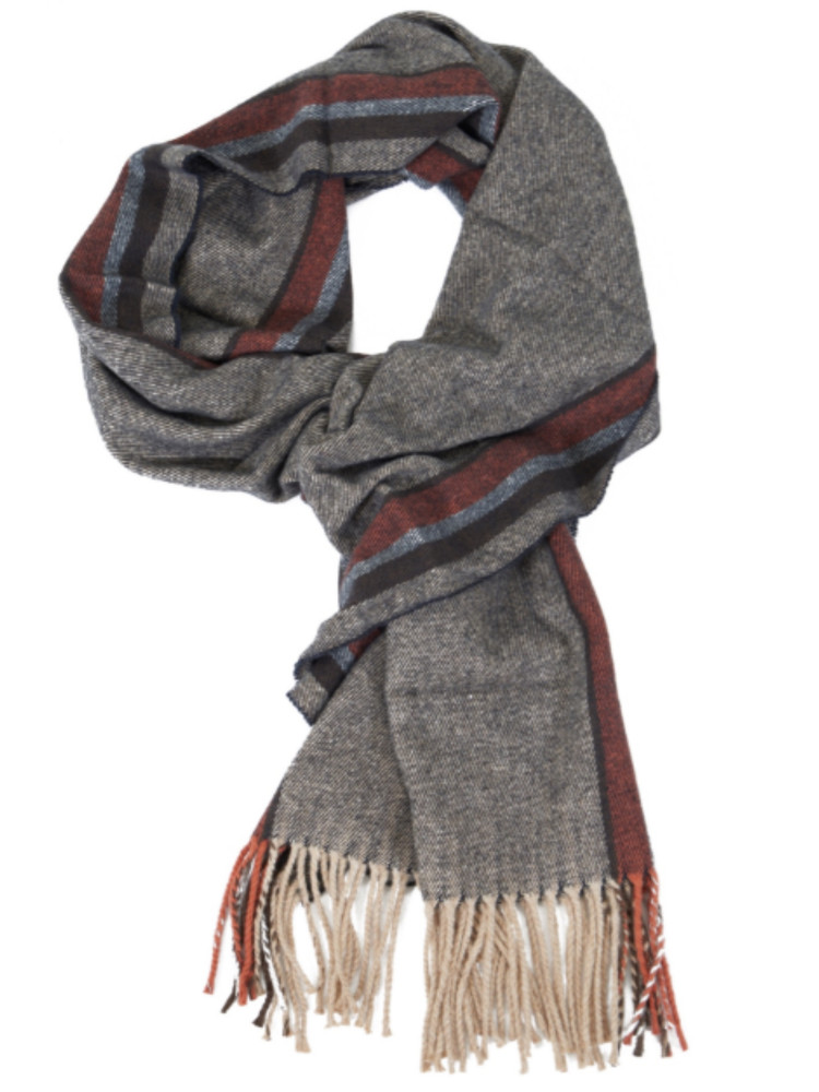 BUFANDA RAYAS MARRON YES ZEE