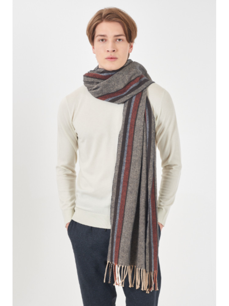 BUFANDA RAYAS MARRON YES ZEE