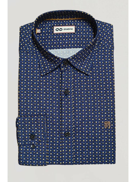 CAMISA AZUL CIRCLES LUNAR