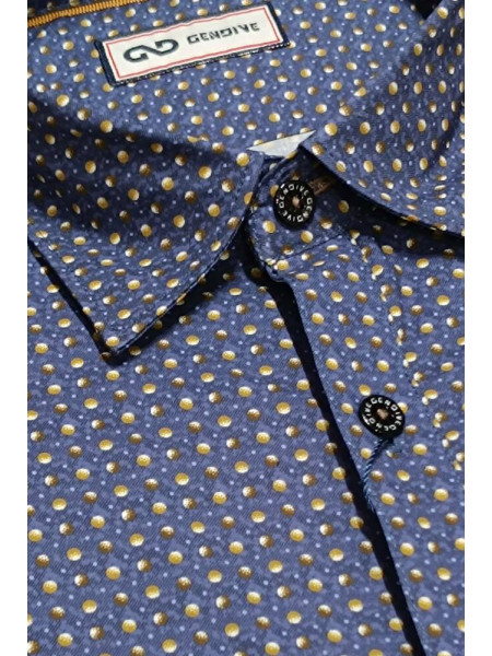 CAMISA AZUL CIRCLES LUNAR