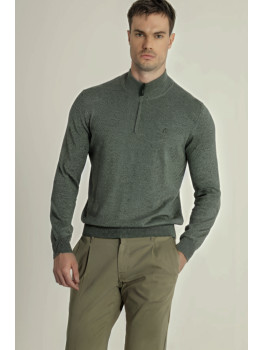 JERSEY CREMALLERA VERDE