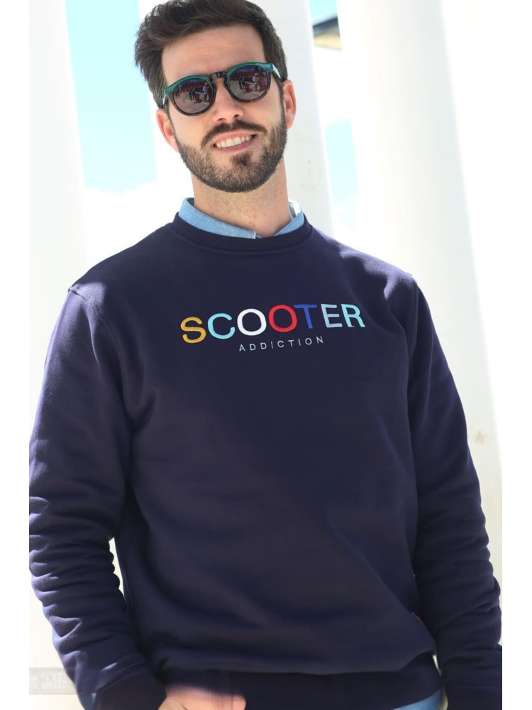 SUDADERA BENECREW SCOOTER MARINO