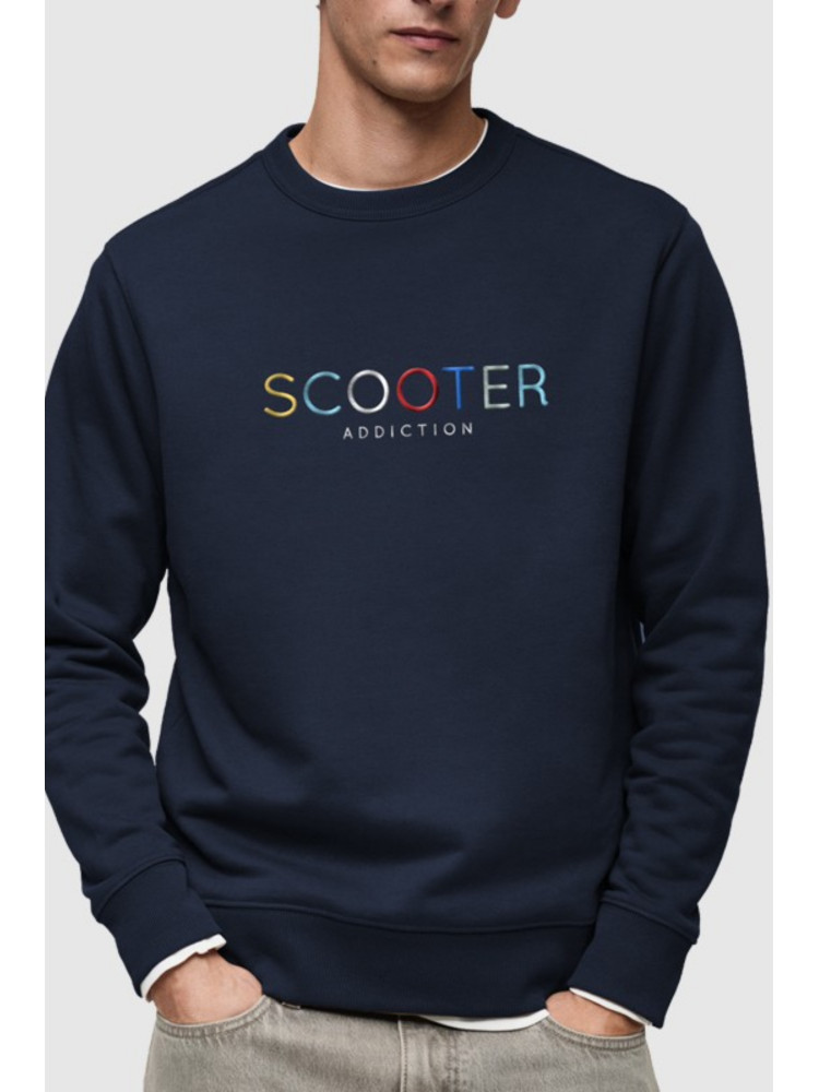 SUDADERA BENECREW SCOOTER MARINO