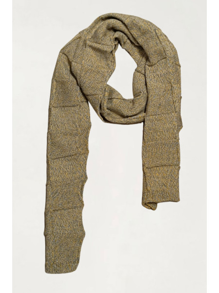 BUFANDA PUNTO MOSTAZA