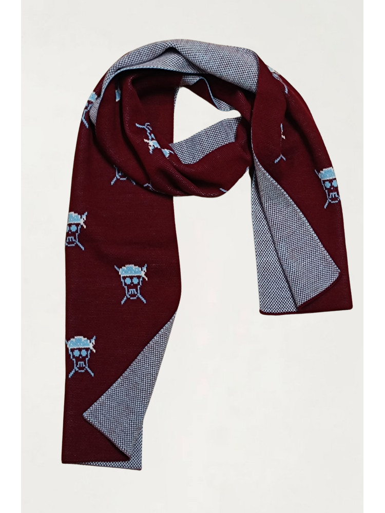 BUFANDA GRANATE SKULL PIRATA