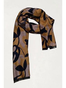 BUFANDA ESTAMPADA MOSTAZA