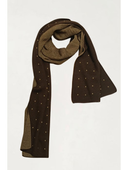 BUFANDA PUNTO MARRON