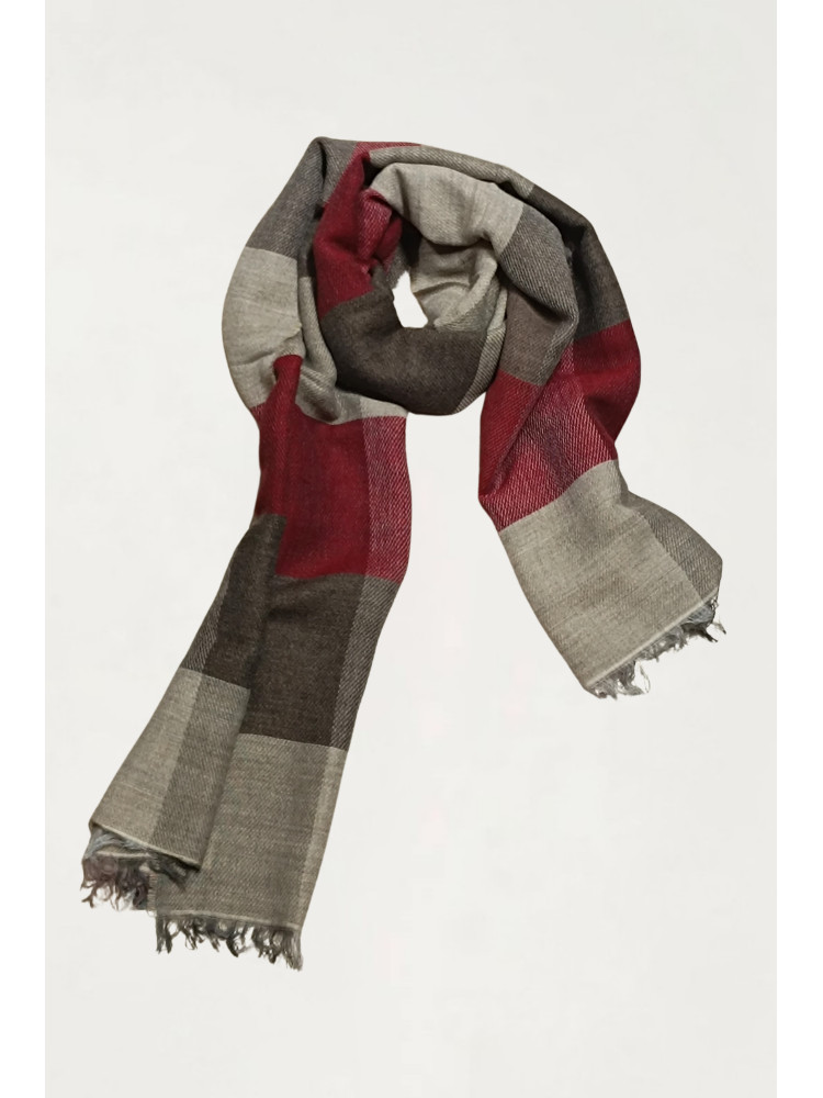 FOULARD CUADROS GRANA/BEIGE
