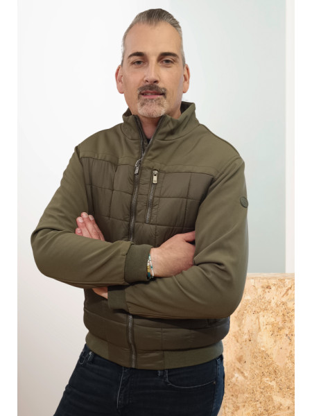 CAZADORA COMBINADA VERDE