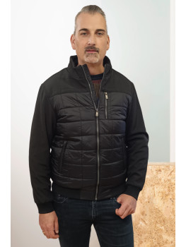 CAZADORA COMBINADA NEGRA