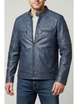 CAZADORA POLIPIEL AZUL