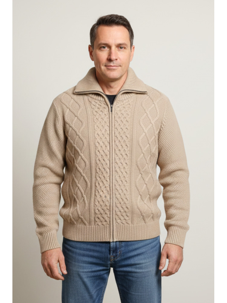 CHAQUETA CAMEL TRENZADO