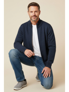 CHAQUETA AZUL CREMALLERA