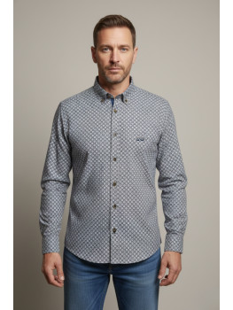 CAMISA GEMETRICO CAMEL