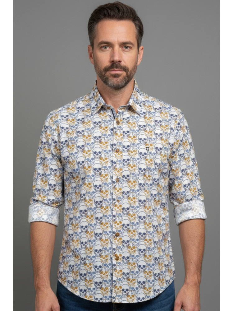 CAMISA CALAVERAS YELLOW SKIN