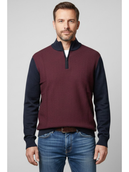 JERSEY CREMALLERA GRANA COMBINADO