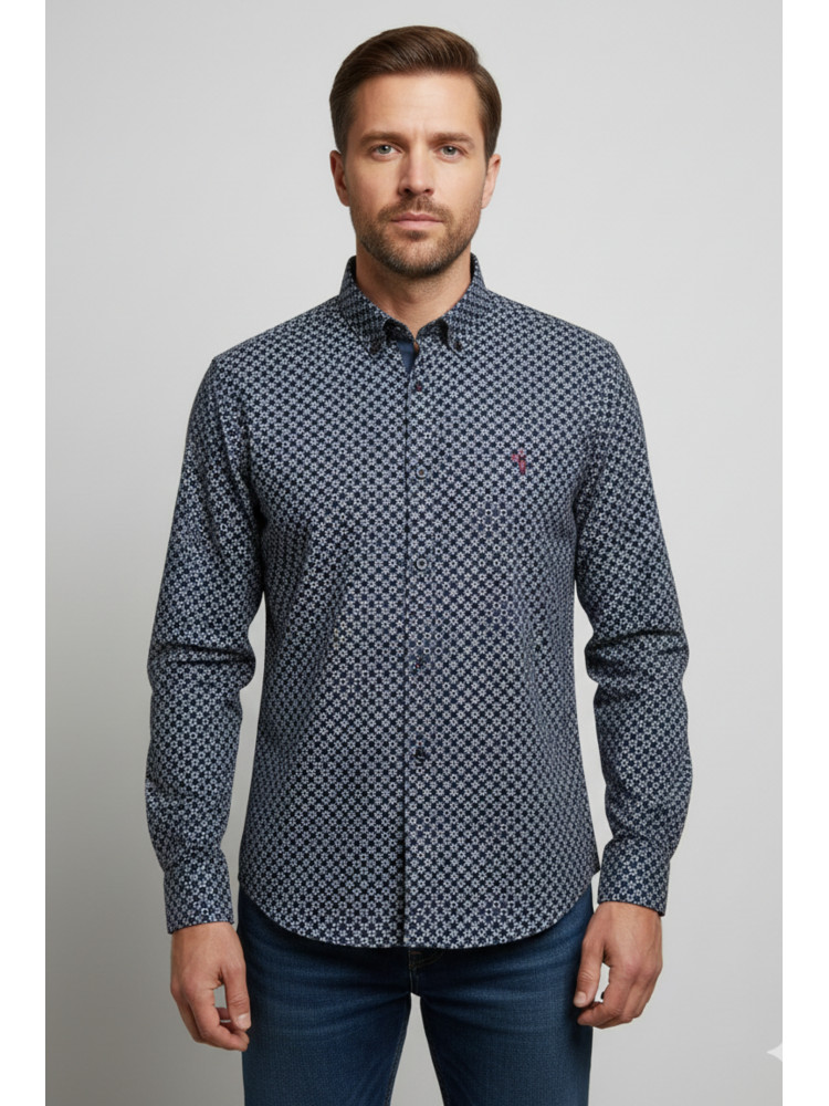 CAMISA MARINO ESTAMPADO
