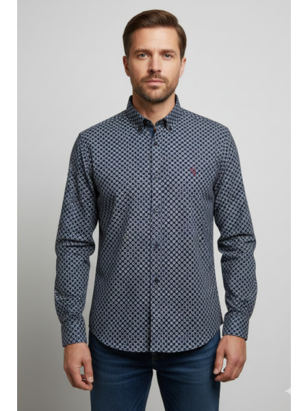 CAMISA MARINO ESTAMPADO