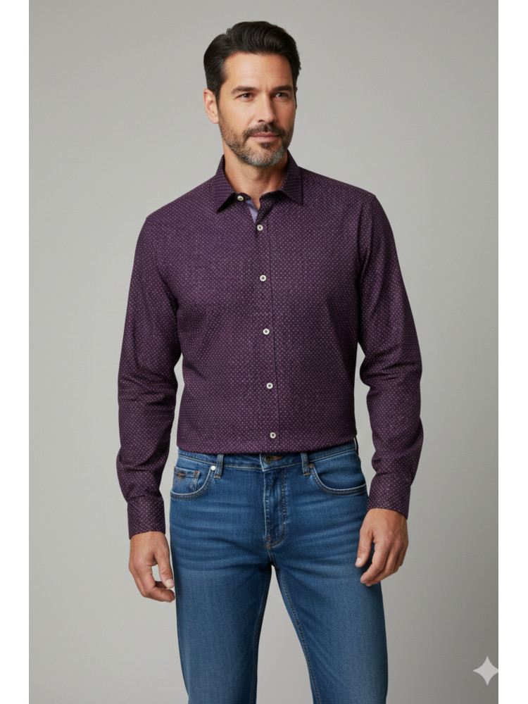 CAMISA GRANATE DIBUJO