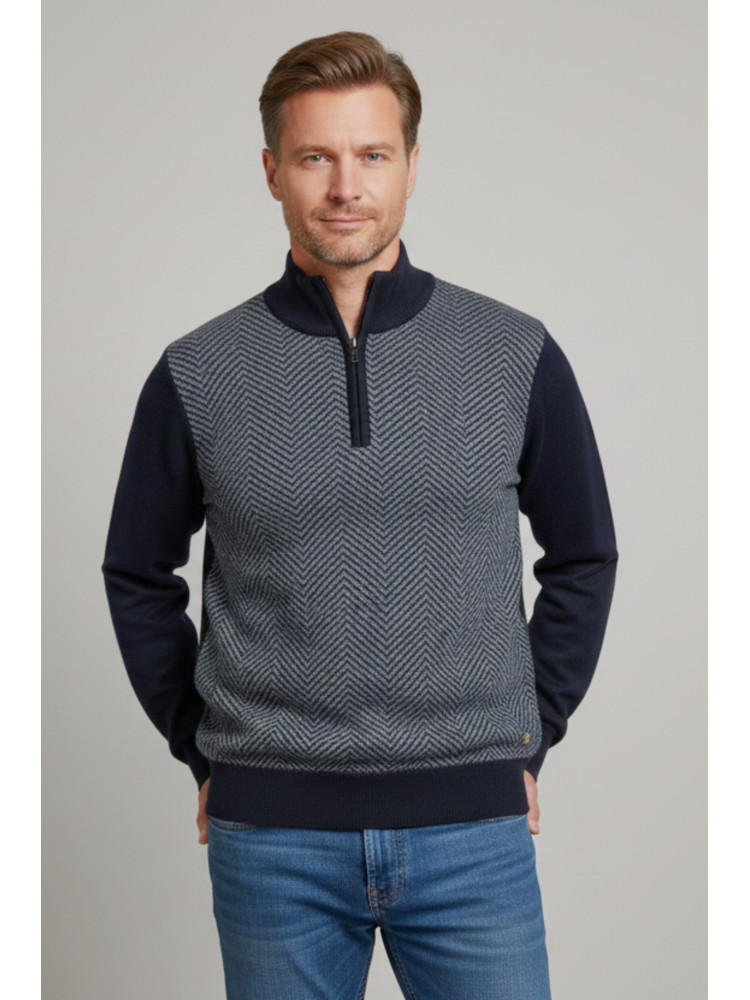 JERSEY CREMALLERA DIBUJO GRIS