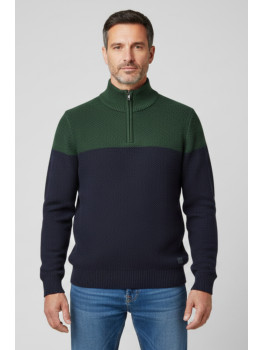 JERSEY CREMALLERA AZUL/VERDE