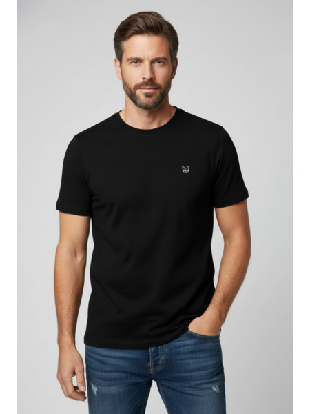 CAMISETA LOGO DOG NEGRA