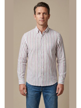 CAMISA RAYAS AZULGRANA KENTS