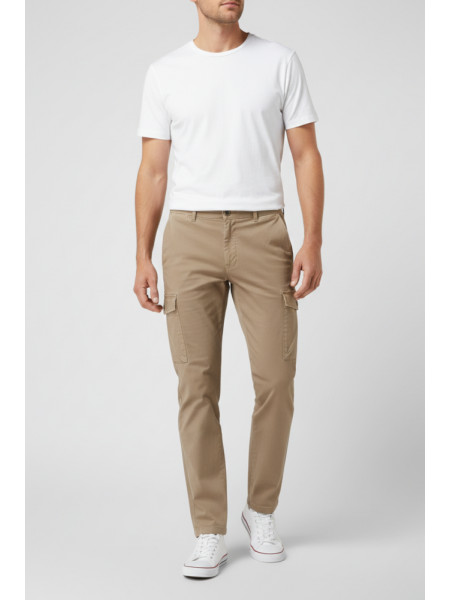PANTALON CARGO BEIGE