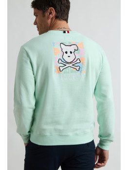 SUDADERA WILLIOT FLOWER TURQUESA