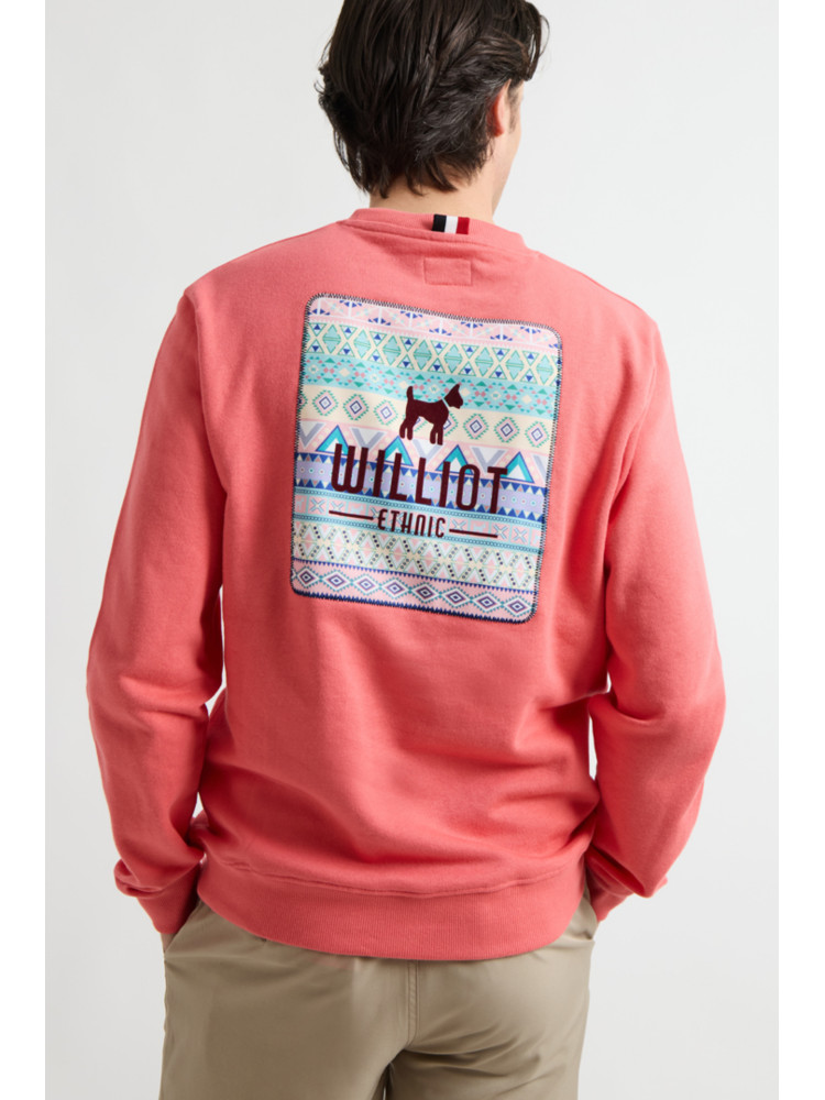 SUDADERA WILLIOT CORAL ETNICO