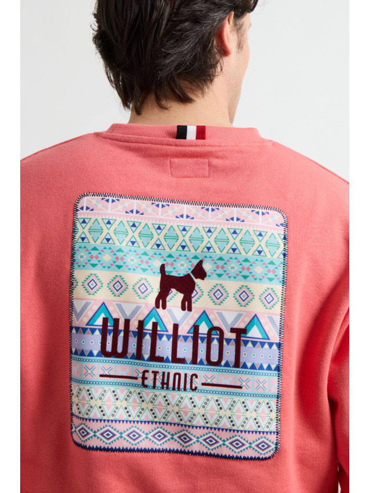 SUDADERA WILLIOT CORAL ETNICO