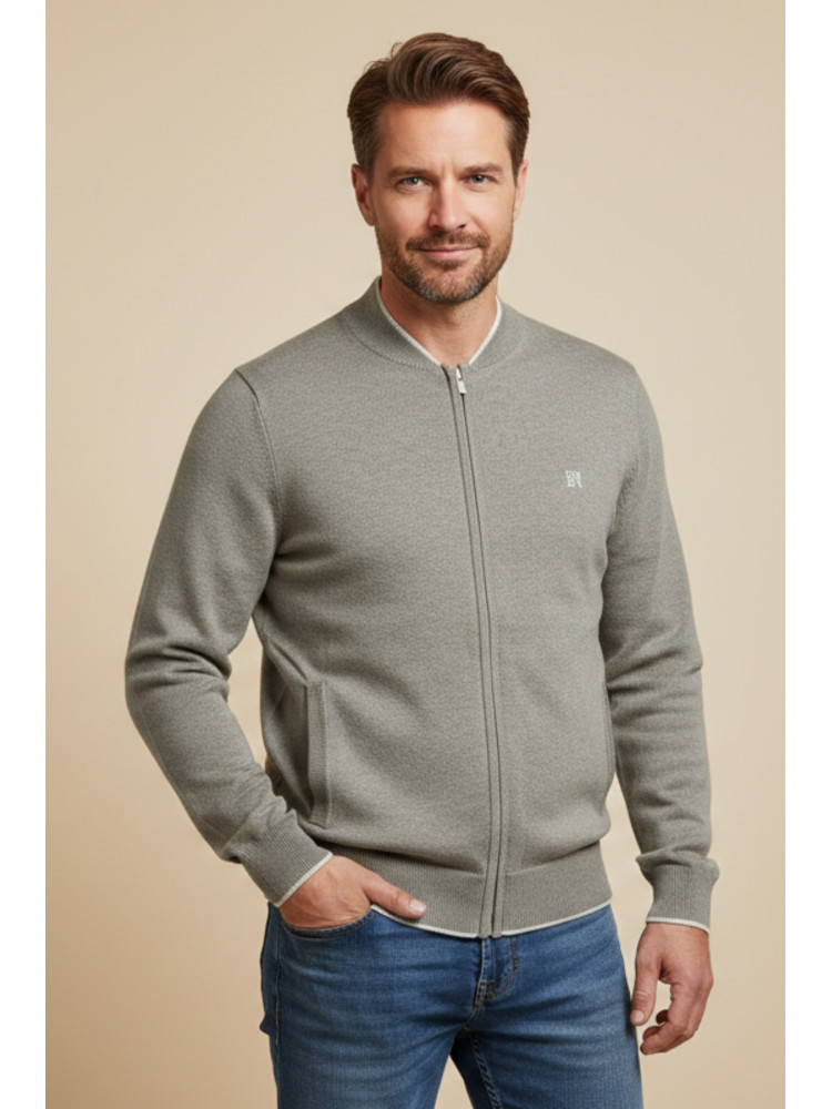 CARDIGAN PUNTO VERDE VIVO