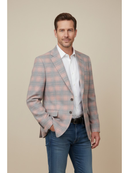 AMERICANA CUADROS ROSA