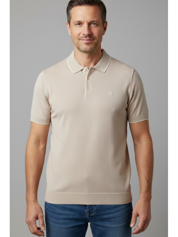 POLO PUNTO BEIGE VIVO