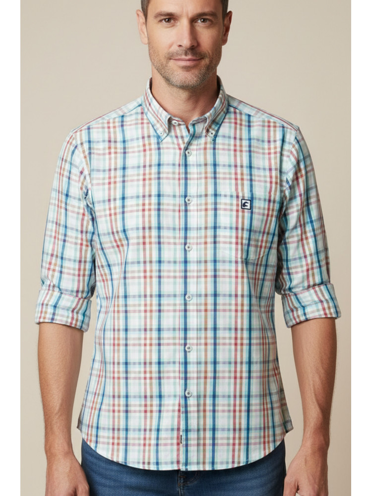 CAMISA CUADROS MULTICOLOR
