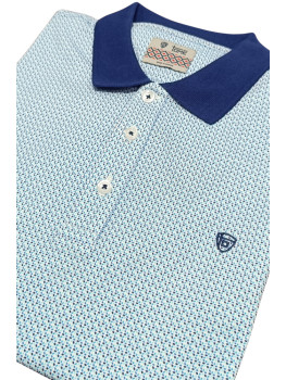 POLO TOME PRINT AZUL 2