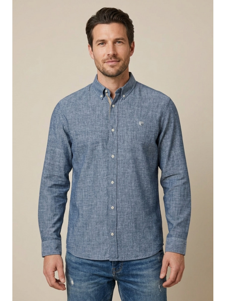 CAMISA LINO AZUL DENIM