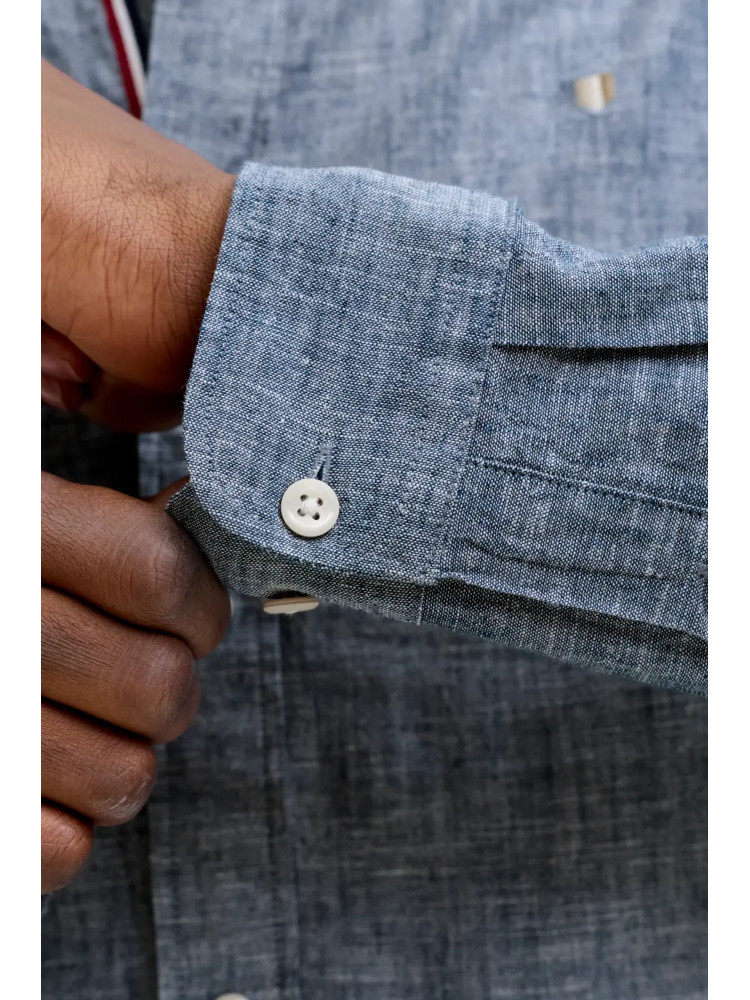 CAMISA LINO AZUL DENIM