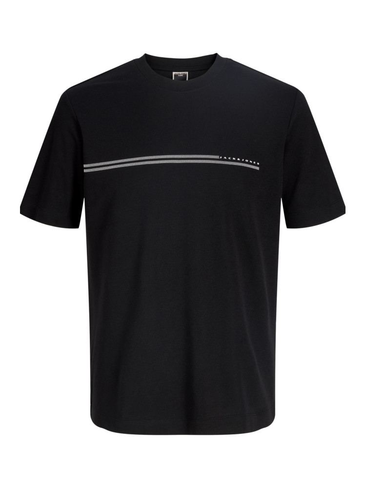 CAMISETA NEGRA LOGO LINEA