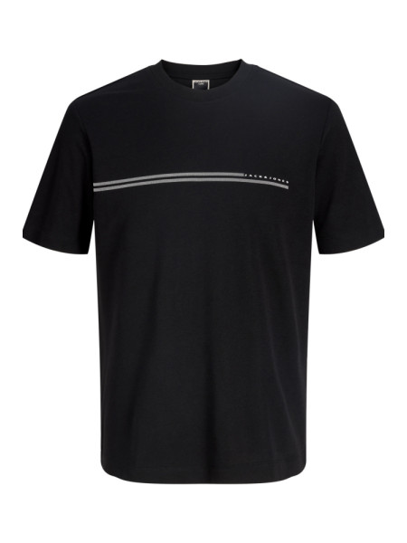 CAMISETA NEGRA LOGO LINEA