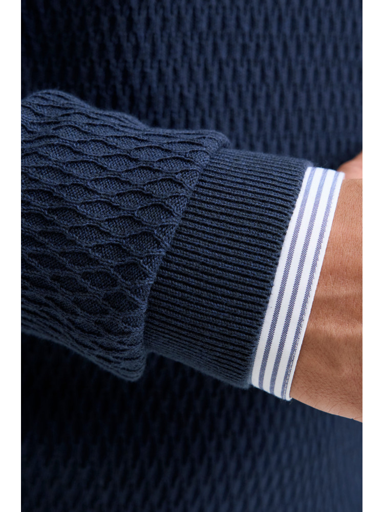 JERSEY ESTRUCTURA AZUL MARINO