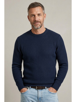 JERSEY ESTRUCTURA AZUL MARINO